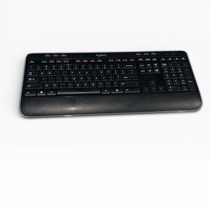 Logitech Black and Silver Wireless Keyboard